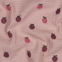 Double Gauze Apples - Rose