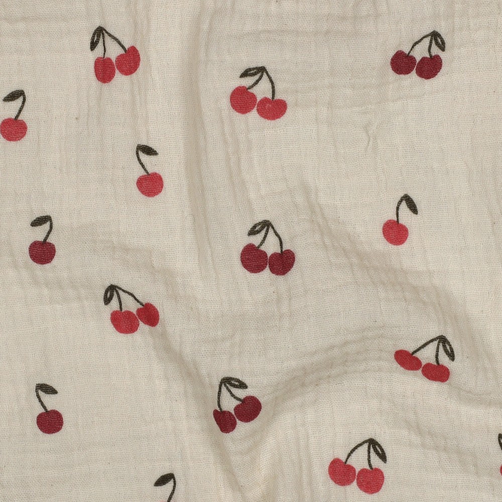 Double Gauze Cherries - Natural