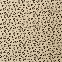 Ribvelours Print Leopard Licht Beige