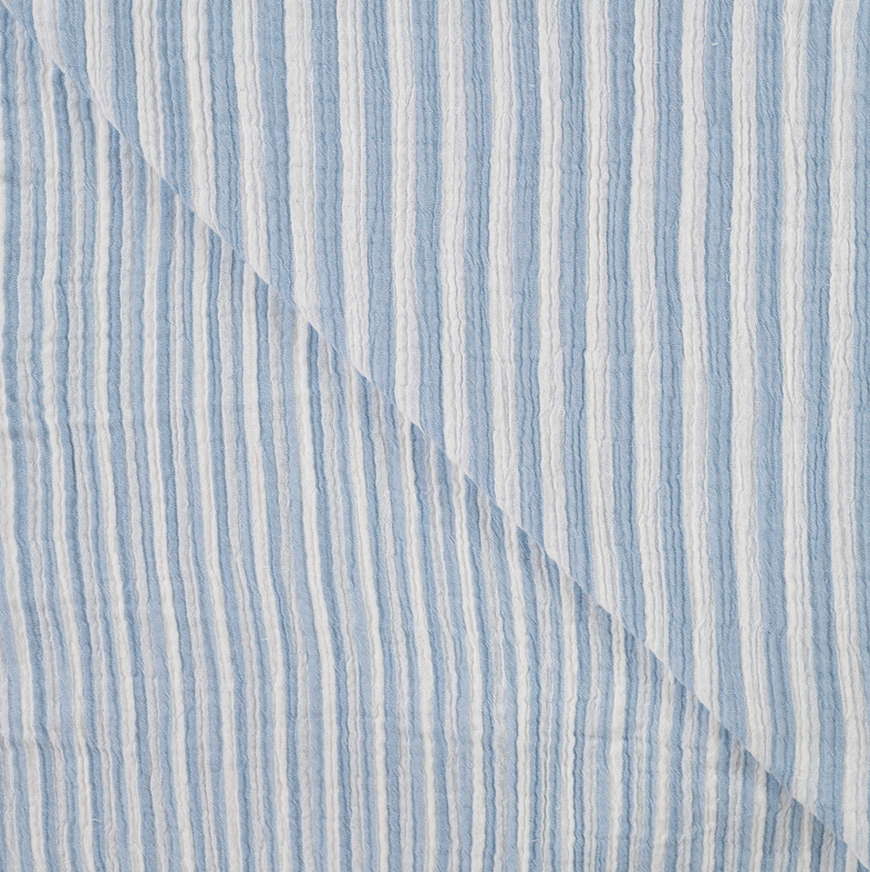 Double Gauze YD Stripe Light Blue
