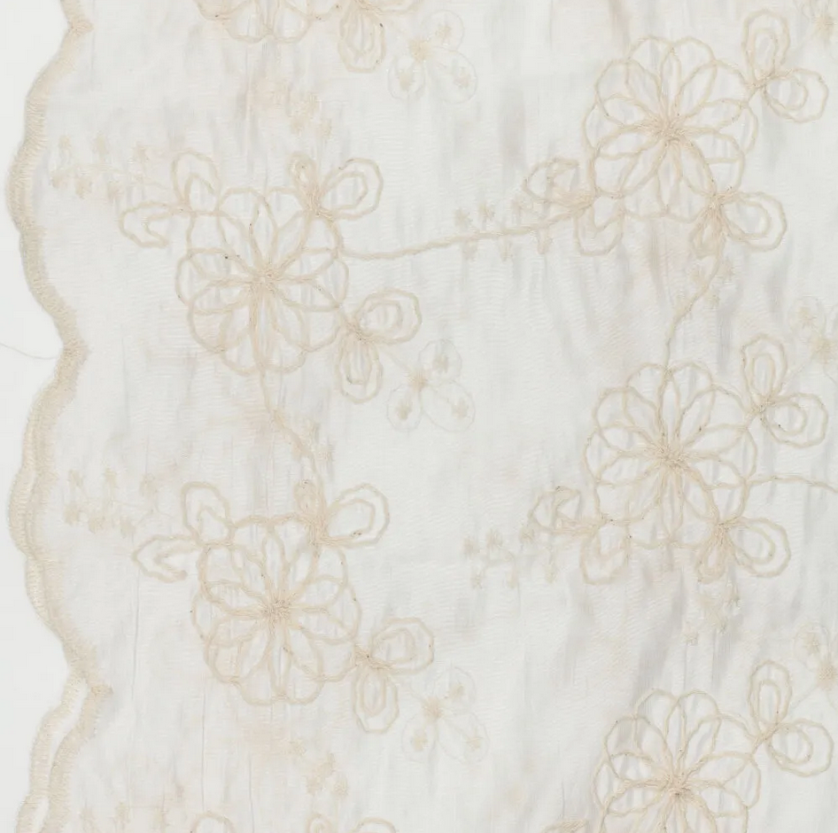 Broderie Tencel Avalon Transparant Ecru