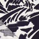 Viscose Linnen Lisa Leaves Navy 