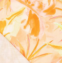 Viscose Linnen Digi Vibrant Leaves Orange