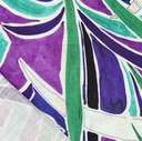 Viscose Linnen Digi Rio Palmtrees Purple