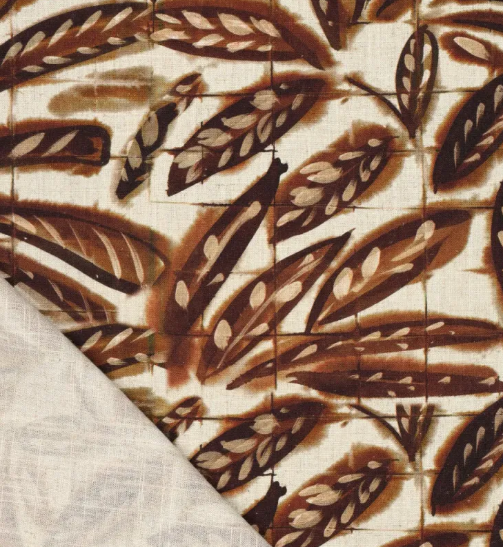 Viscose Linnen Digi Bali Trees Brown
