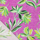 Viscose Stretch Digi Flowers on Spot Rose/Violet