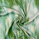 Viscose Satin Digital Animal Green