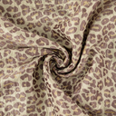 Lurex Jacquard Leopard Brown