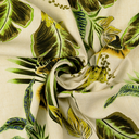 Viscose Linnen Digital Palm Green