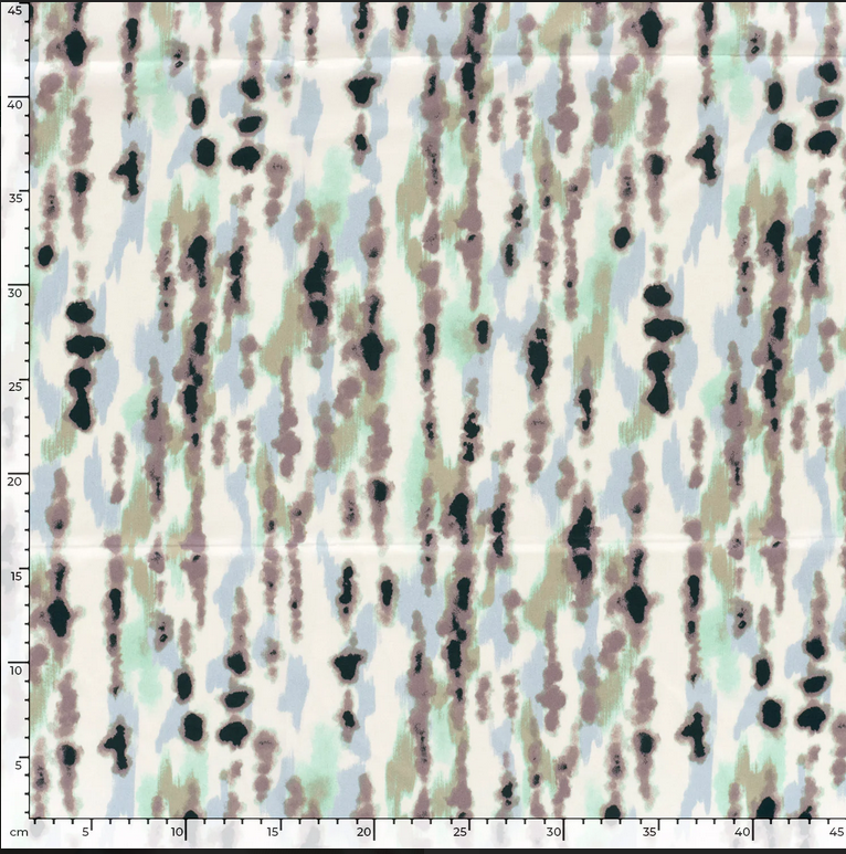 Satin Abstract Light Blue