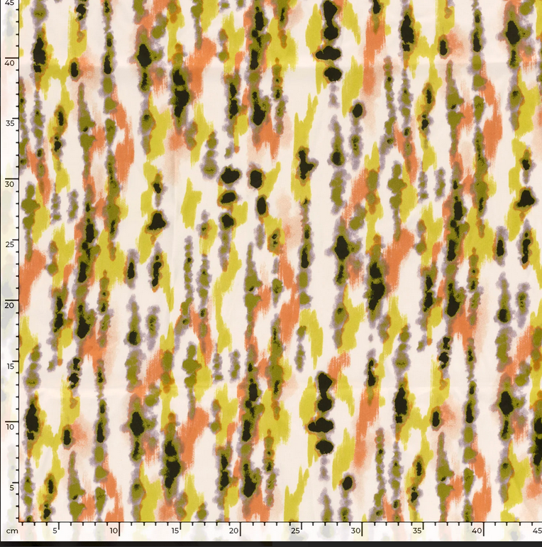 Satin Abstract Limoen