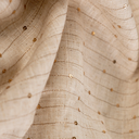 Viscose Linnen Sequin Stripe Sand