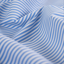 Stretch Poplin Small Stripe Light Blue