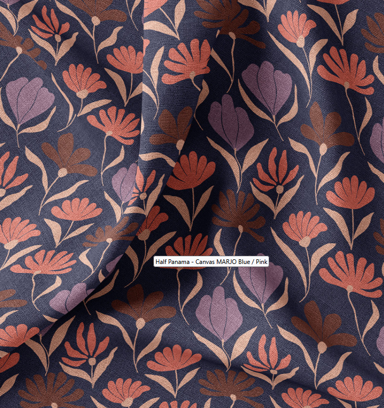 Canvas Marjorie Bleu/Rose