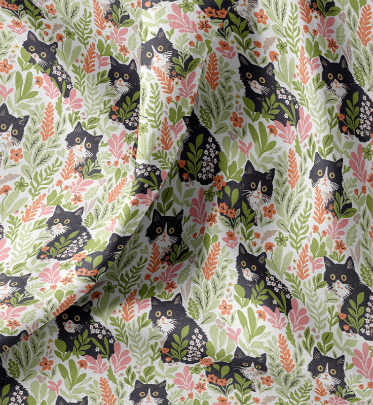 Katoen "Obama" Vert/Rose