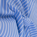 Stretch Poplin Big Stripe Light Blue  