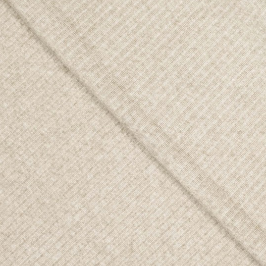Ribjersey Uni Beige Melange