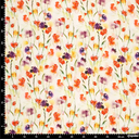 Baby cotton print flower outine