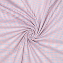 Geruite Stof Katoen/Polyester Wit/Blauw/Rood