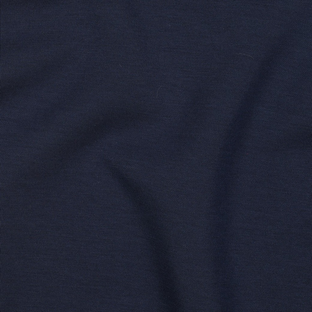 Cotton Interlock Jersey Navy