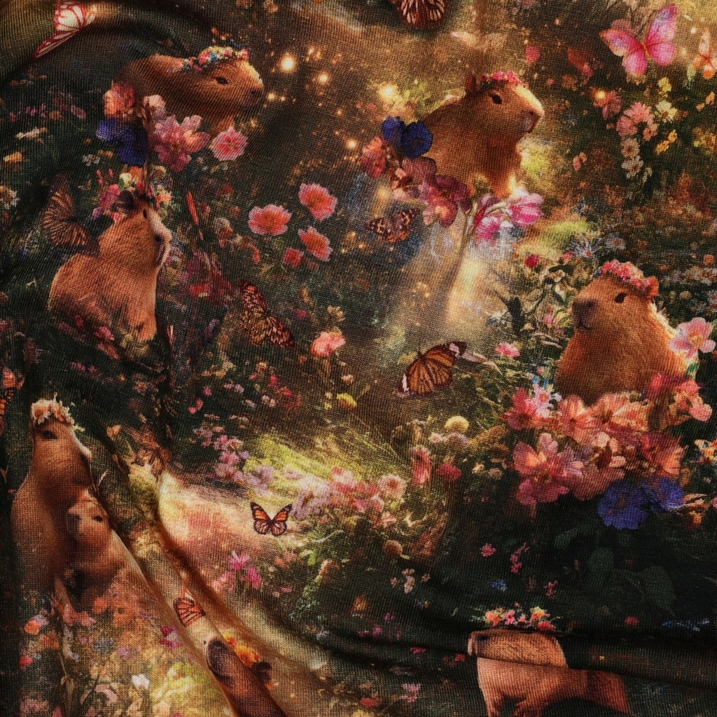 Jersey Digital Capybaras /Little Flowers