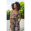 Cotton Satin Digital Summer Patchwork Multicolor