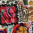 Cotton Satin Digital Summer Patchwork Multicolor