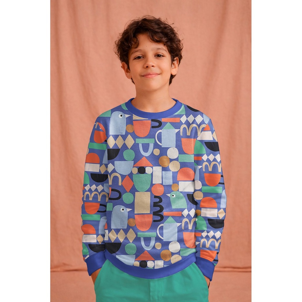 Jennifer Bouron Organische Double gauze Flowers - Natural/Pink