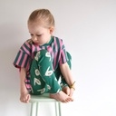 Jennifer Bouron Organische Double gauze Flowers - Natural/Pink