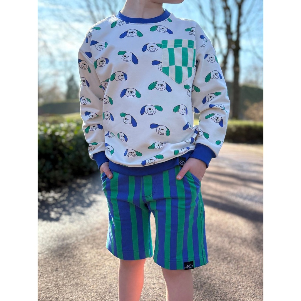 Jennifer Bouron Organische Double gauze Flowers - Natural/Pink