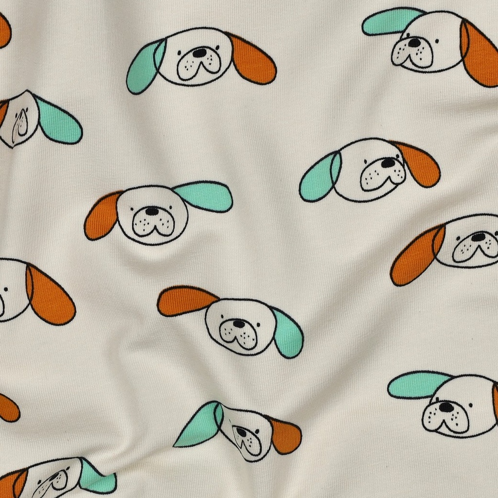 Jennifer Bouron Organische Double gauze Flowers - Natural/Pink