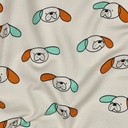 Jennifer Bouron Organische Double gauze Flowers - Natural/Pink