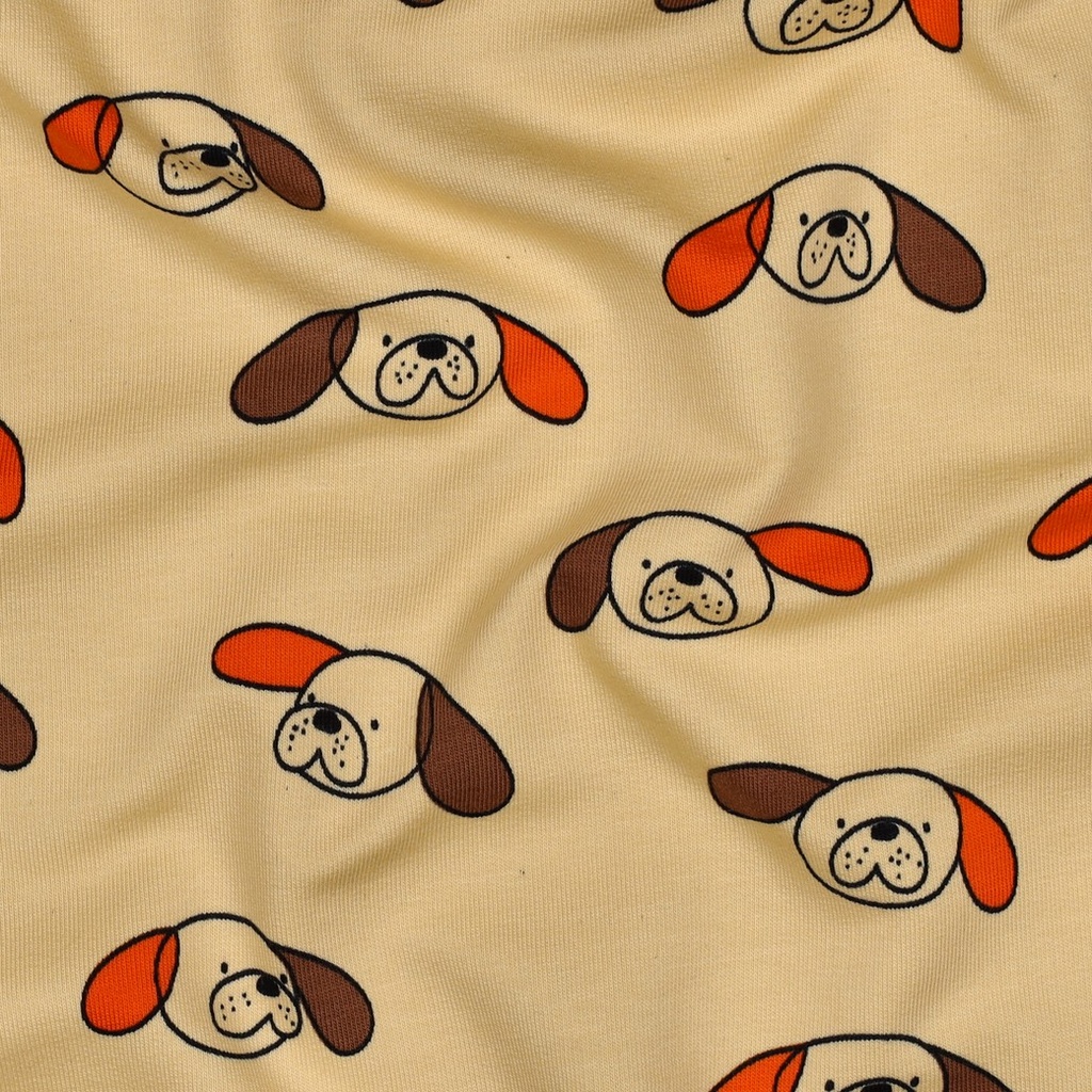 Jennifer Bouron Organische Double gauze Flowers - Natural/Pink