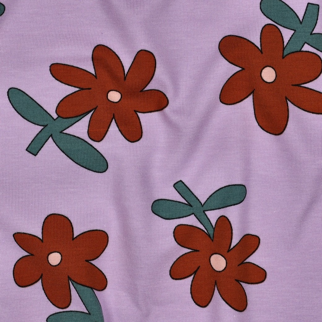 Jennifer Bouron Organische Double gauze Flowers - Natural/Pink