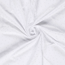 Polye./Katoen Strepen & Glitter Wit