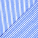 Polye./Katoen Strepen 1 cm. & Glitter Hemelsblauw