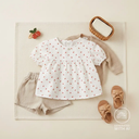Jersey Print Cherries White