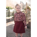 Jersey Digital Flowers Burgundy