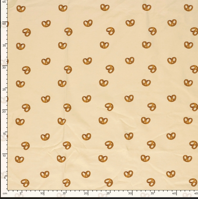 Jersey Katoen Pretzel Beige