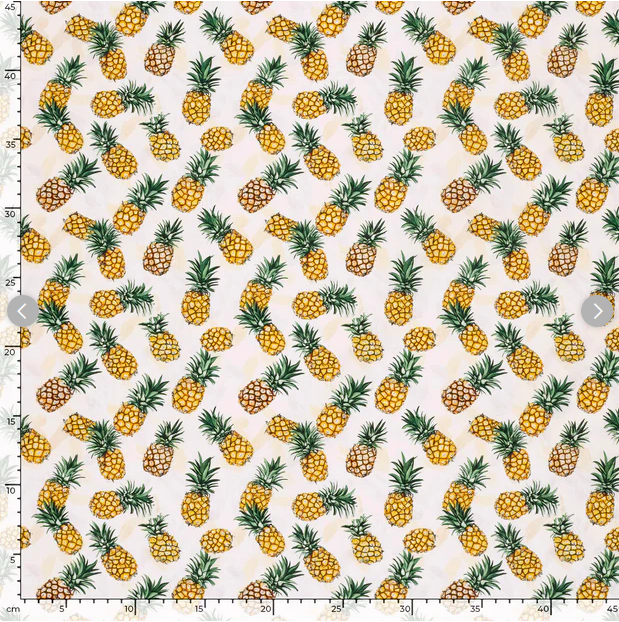 Poplin Digital Ananas