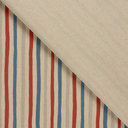 Canvas Digital Strepen Rood/Blauw/Naturel 