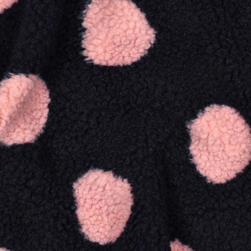 Teddy Jacquard Big Dots Navy