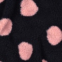 Teddy Jacquard Big Dots Navy