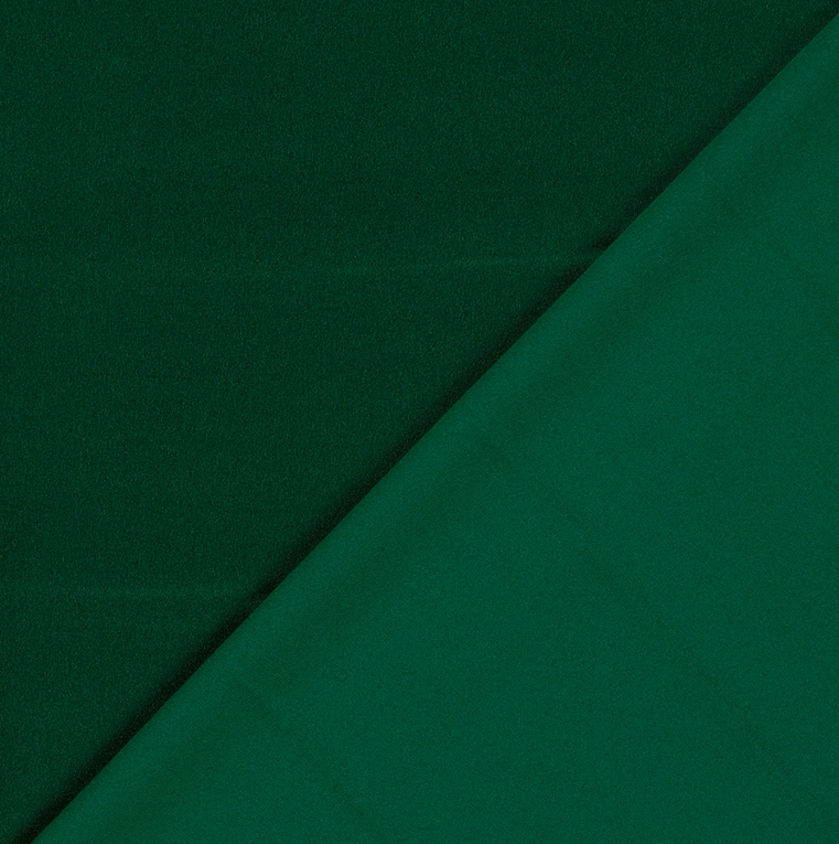 Crêpe Satin Réversible Dark Green