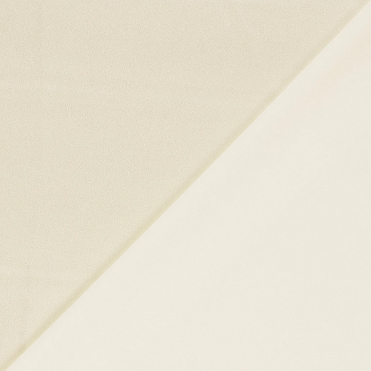 Crêpe Satin Réversible Ecru