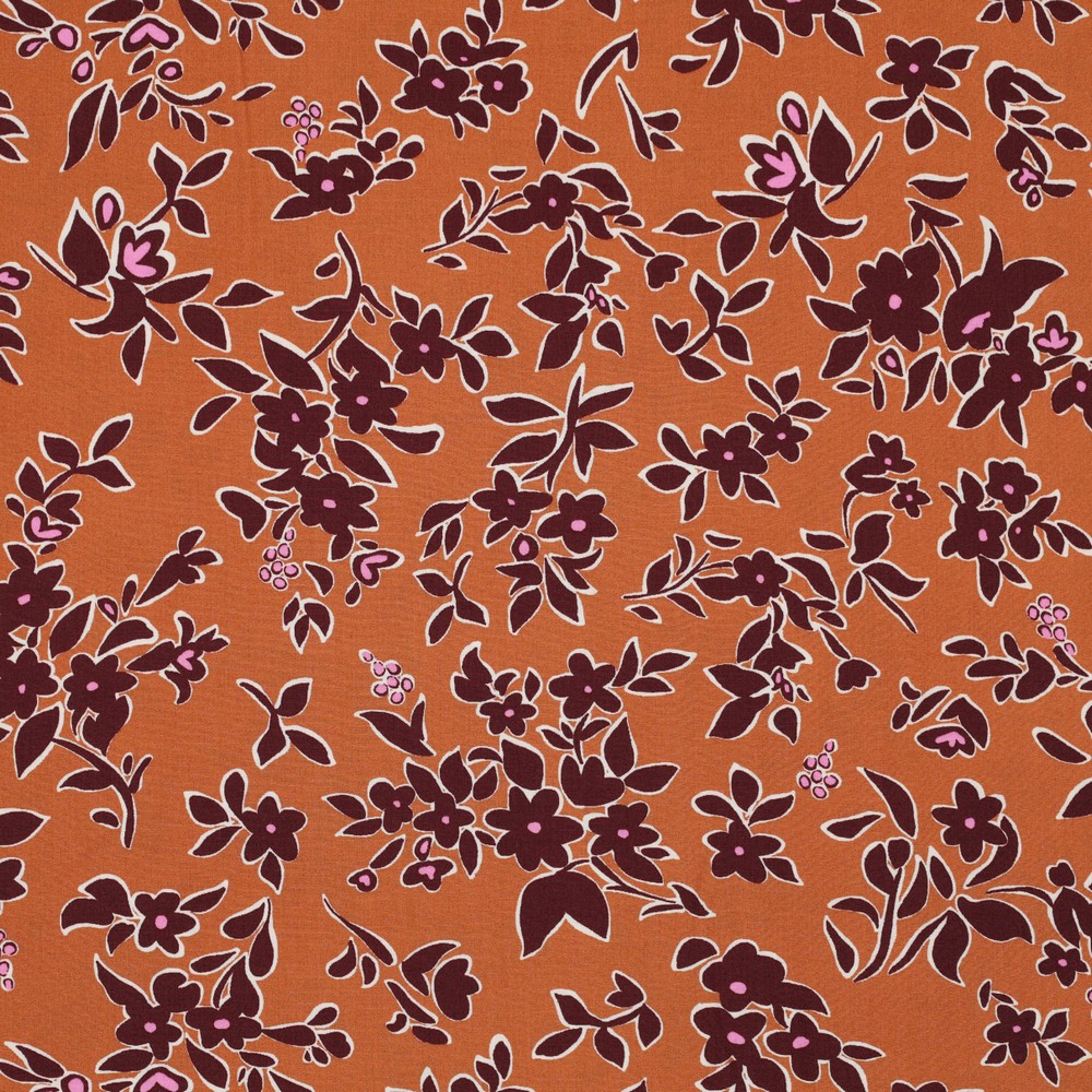 Viscose Flowers Rust (Pommé ARLENE)