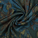 Jersey Print Flora Petrol