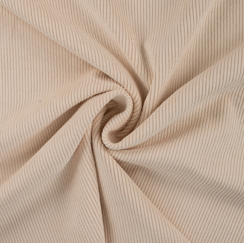Stretch Corduroy Washed Ecru
