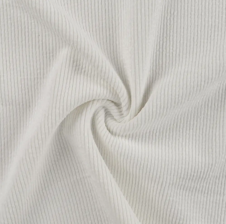 Stretch Washed Corduroy Ecru