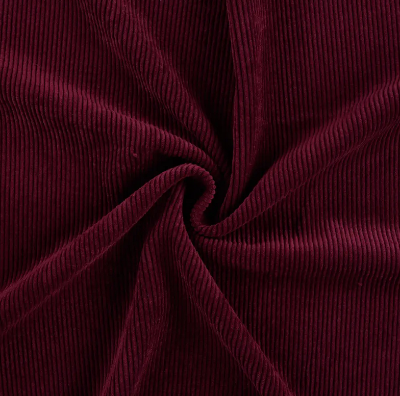 Stretch Washed Corduroy Bordeaux